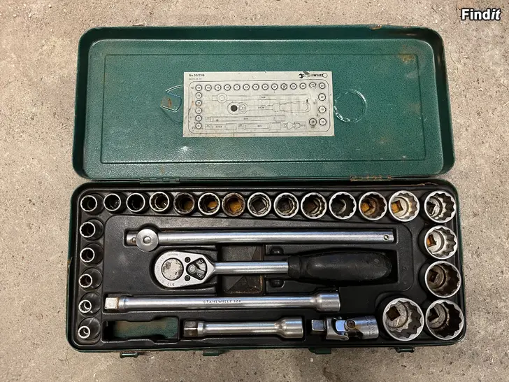 Myydään Stahlwille 1/2 Hylsnyckelsats