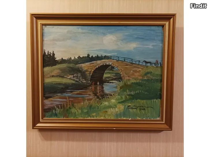 Säljes Vanha öljyväritaulu