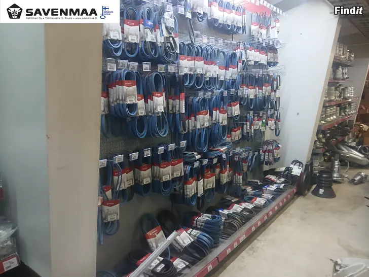 Myydään Kiilahihnat,voimansiirtoakselit,laturi-,ruohonleikkuri-,ym remmit ja kiilahihnat Savenmaalta