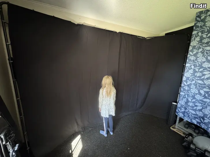 Säljes Svart foto/video bakgrund
