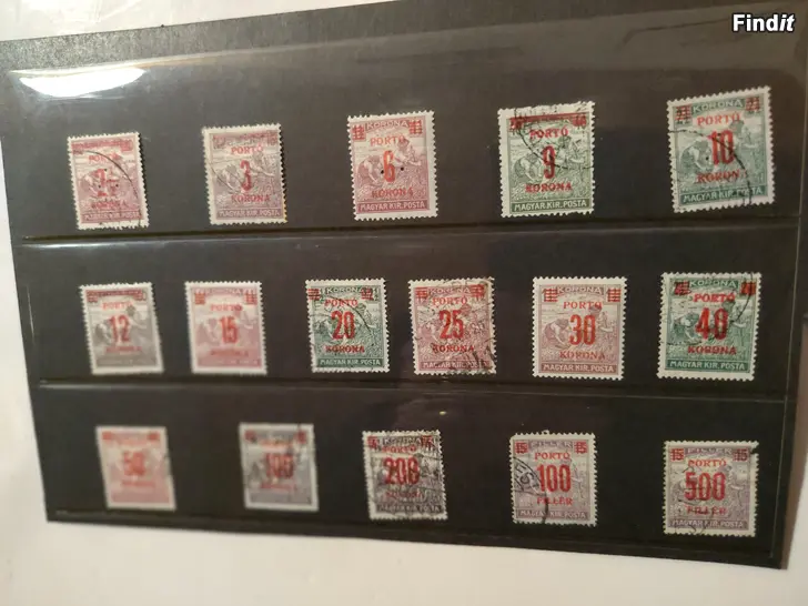 Myydään KORONA, Unkarin lunastus- ja kolmioreikämerkkejä 1920-luvulta