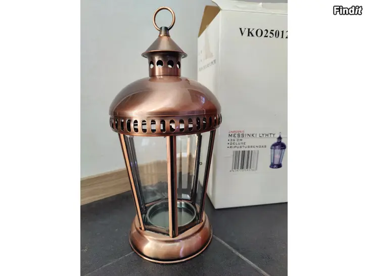 Säljes Ljuslykta, mässing