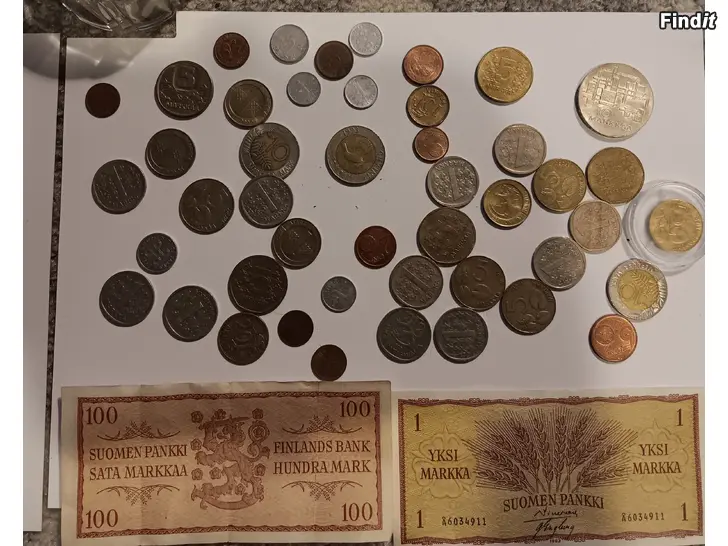 Myydään Kolikoita ja muutama seteli