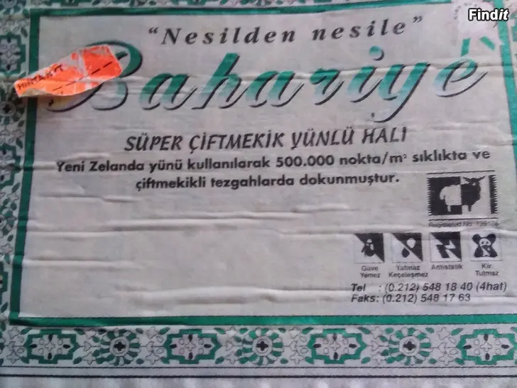Säljes Plysmatta