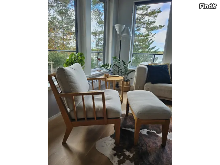 Säljes Torkelson fotölj + fotpall