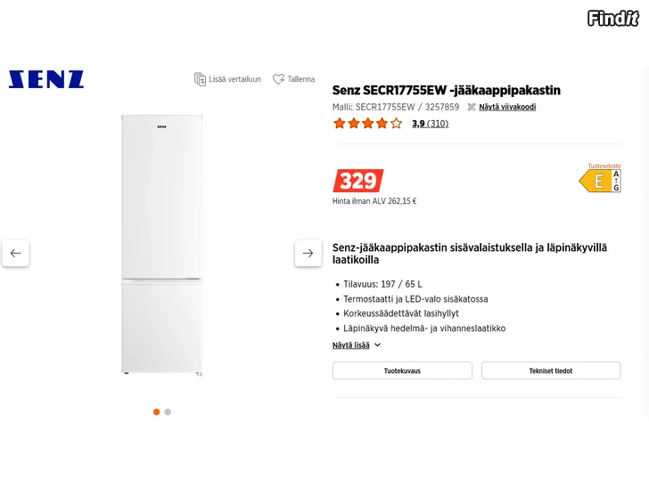 Säljes NY kyl/frys