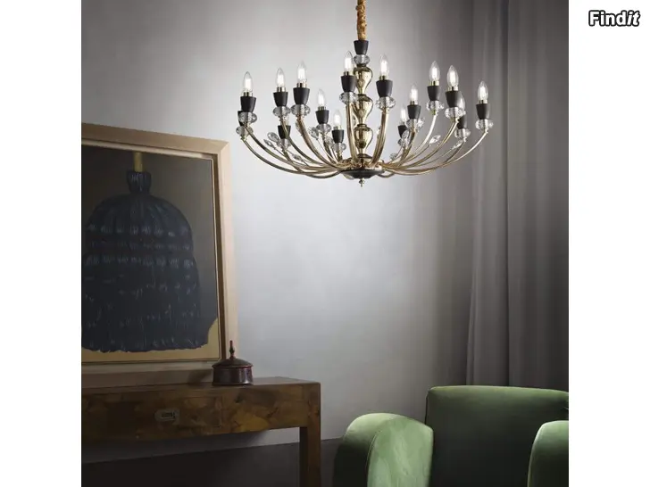 Myydään Ideal-luxx Vanity sp15 kristallivalaisin 15 x e14