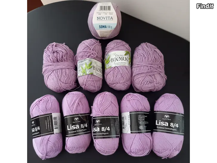 Myydään 10 kerää kesälankaa, lila-laventeli