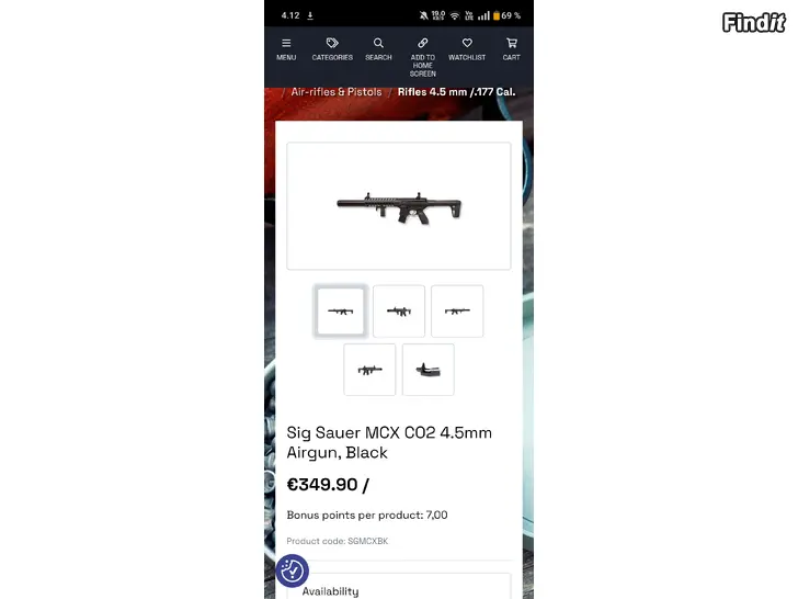 Säljes air rifle for sale