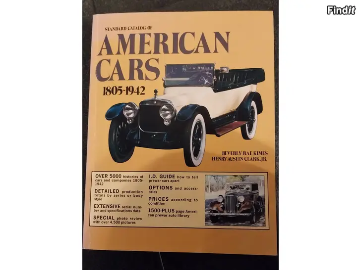 Säljes Standard catalog of American cars 1805-1942