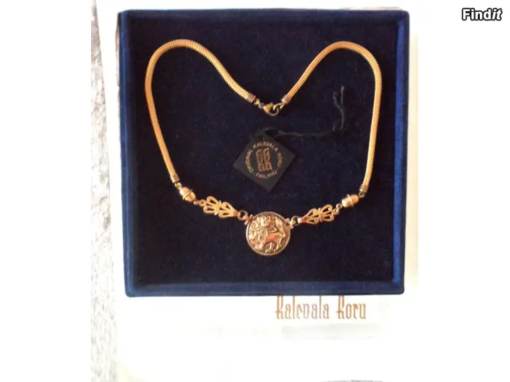Myydään Kalevala Aurinkoleijona kaulakoru pronssi Uusi
