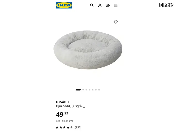 Säljes NY hundbädd