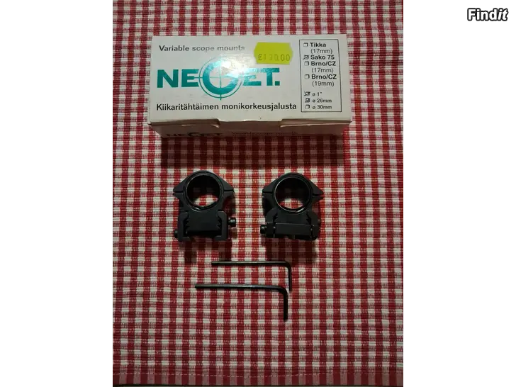 Myydään Neget kiikaritähtäimen monikorkeusjalusta 1 putkelle