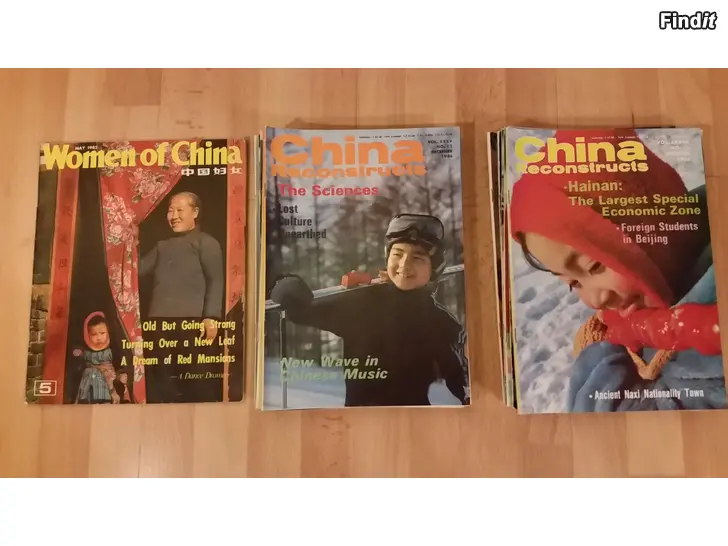 Myydään Vintage China Reconstructs magazine ja kirja Kiinalaista viisautta 10e
