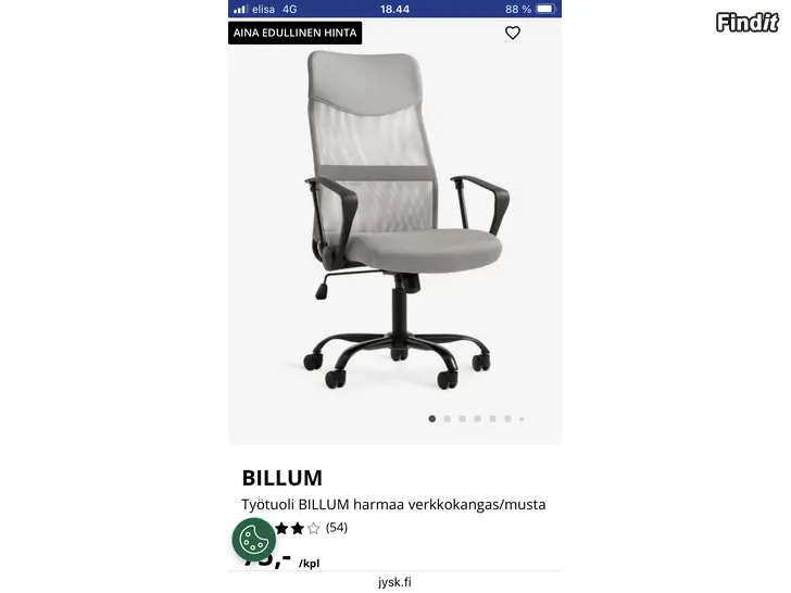 Myydään Työtuoli Billum