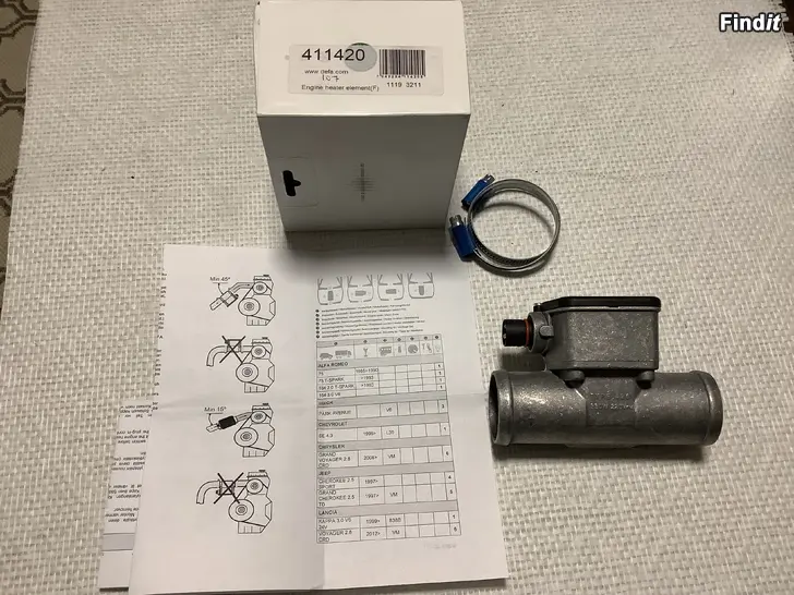 Myydään DEFA Letkulämmitin 41.5mm autottyökoneet