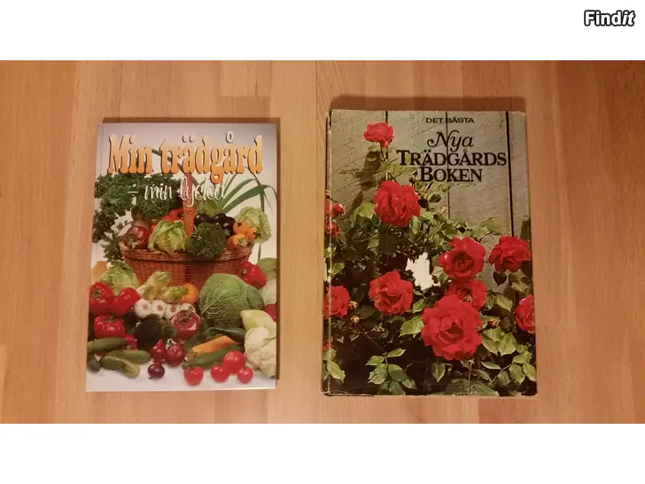 Säljes Min Trädgård och Nya Trädgårdsboken