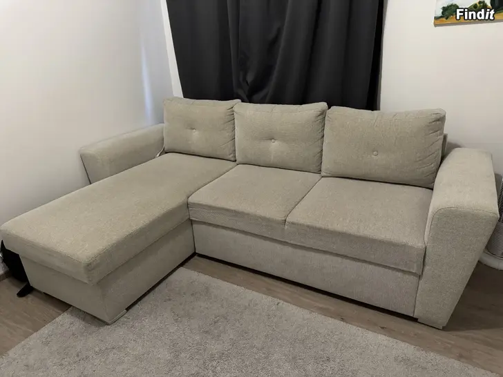Säljes Fräsch bäddsoffa VEJLBY, JYSK  nyskick + förvaring
