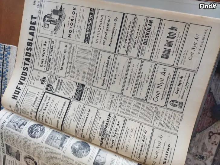 Säljes Huvudstadsbladet oktober 1942 - december 1944