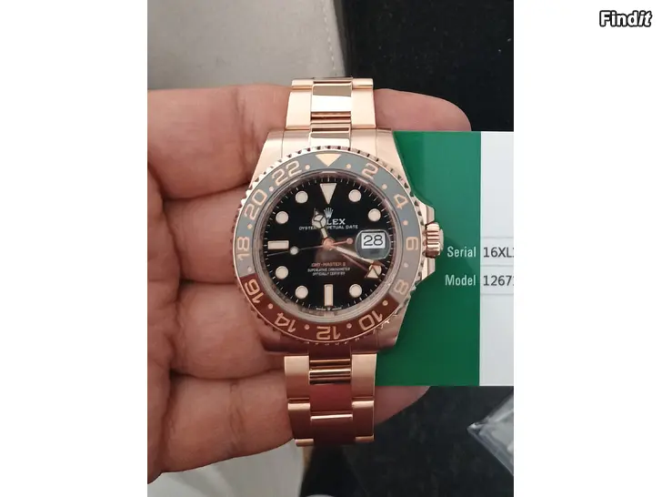 Säljes Rolex GMT Master 2 Rose guld