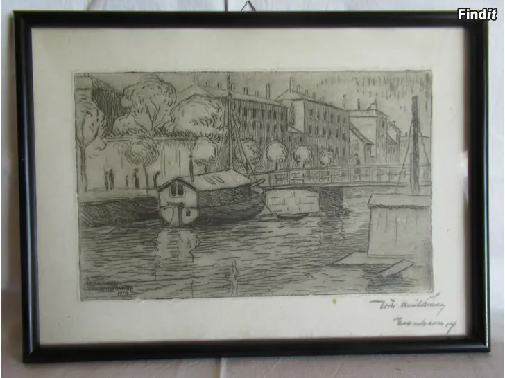 Säljes Kosti Meriläinens målning