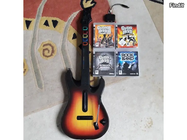 Myydään Guitar Hero World Tour Kitara Ps3