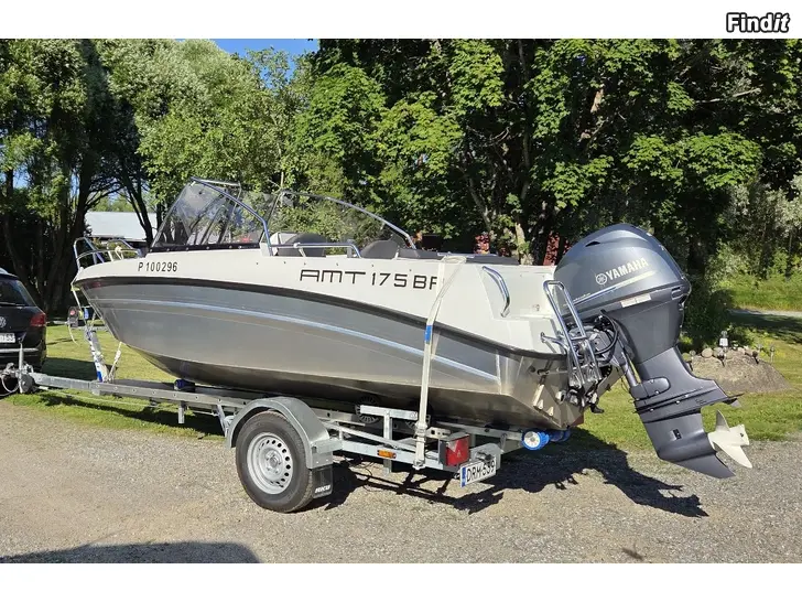 Myydään AMT 175 BRF alumiinivene, 70hv Yamaha, takuuta jäljellä 8.6.2027 saakka