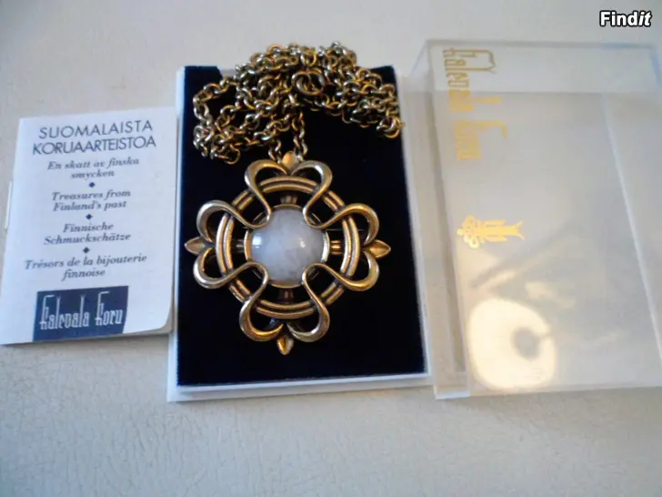 Myydään Kalevala Lilja riipus-solki pronssi uusi