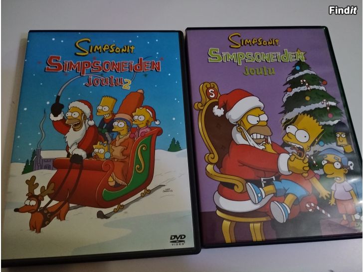 Myydään The Simpsons joulu dvd 2 kpl