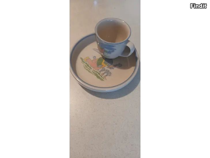 Säljes Säljes Pentik Pupu- tallrik och mugg