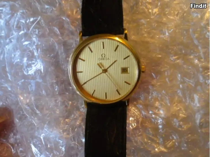 Myydään Omega De Ville quartz miesten teräsrannekello