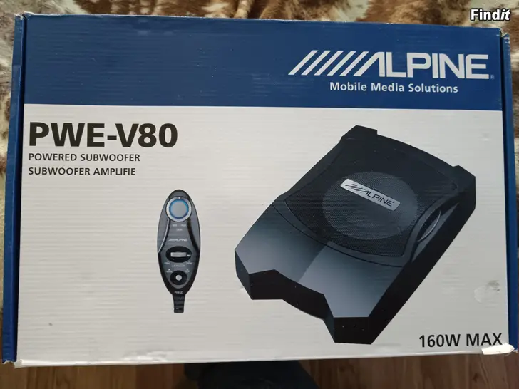 Säljes Alpine Subwoofer PWE-V80 160w