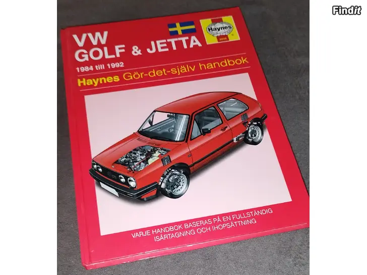 Säljes VW Golf  Jetta gör-det-själv reparationshandbok