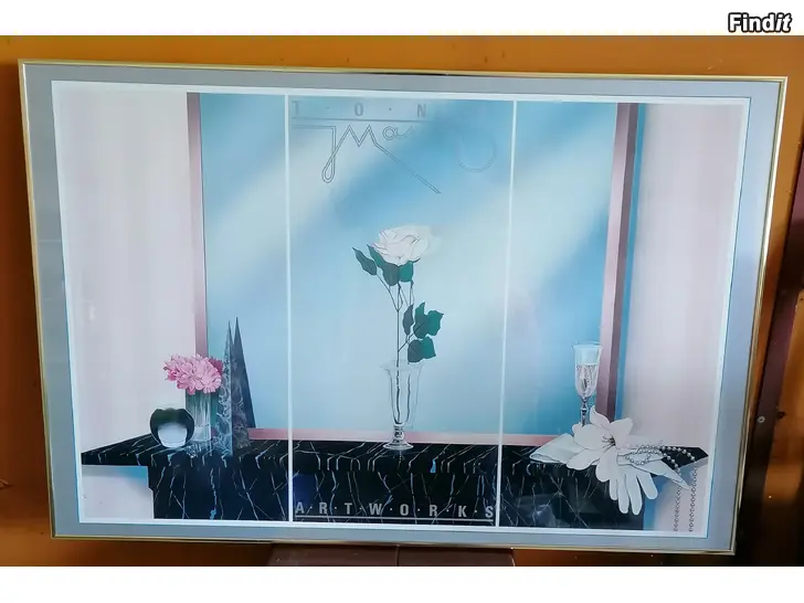 Myydään Lasitettu taulu/Inglasad tavla 93x63cm
