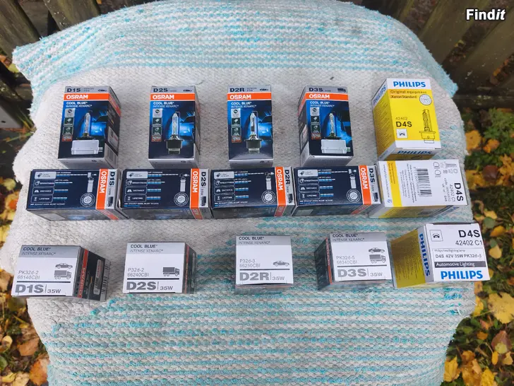 Myydään XENON   D1S, D2S, D2R, D3S, D4S