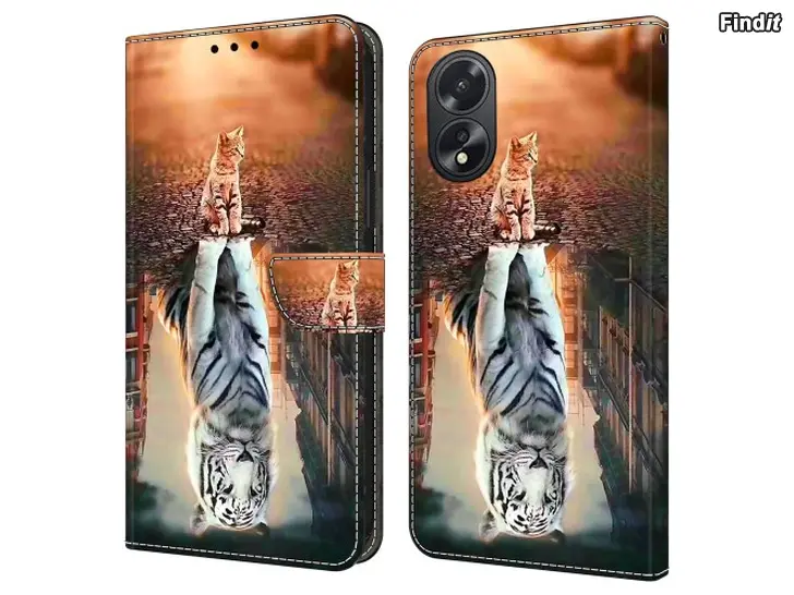 Myydään Oppo A18 kissa suojakotelo