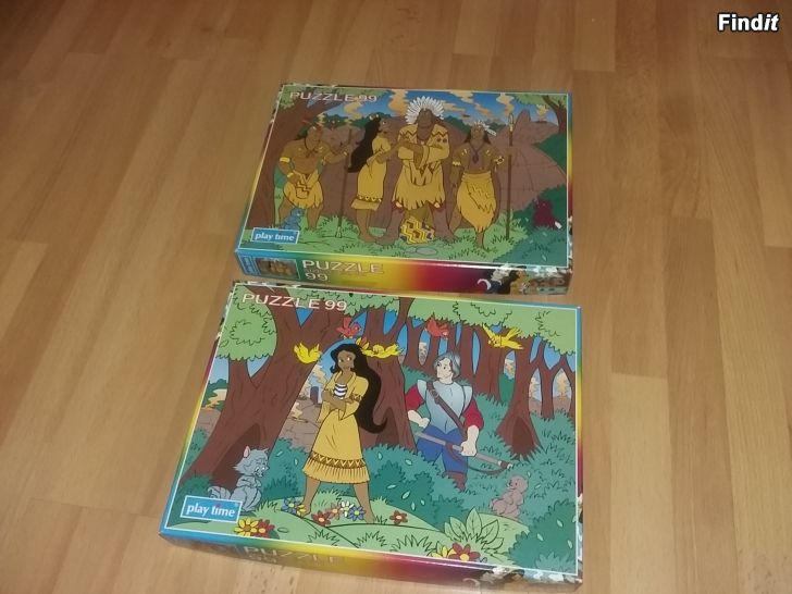 Säljes Disney Pocahontas palapelit 2x 5e/kpl
