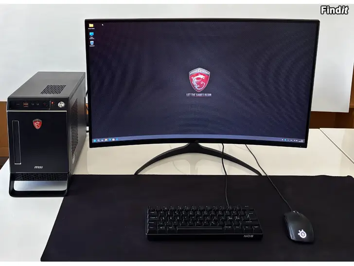 Säljes MSI Nightblade X2B pelitietokone ja Blackstorm kaareva QHD-pelinäyttö