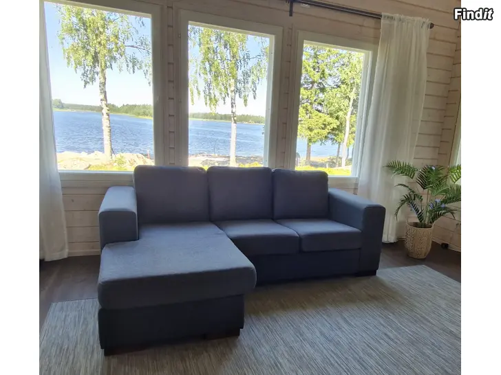 Säljes Mörkgrå divansoffa
