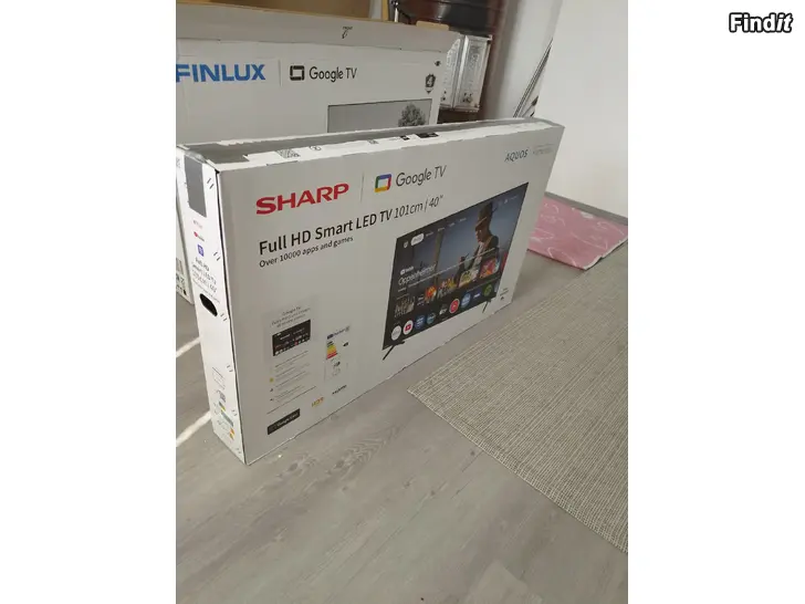 Myydään Sharp 40 Full HD TV 40HF2465E 7.8.2026 ostettu takuukuitti 2v