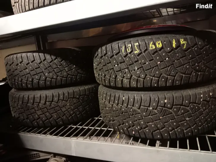 Myydään 185 60 15 Continental Nastarenkaat 4kpl