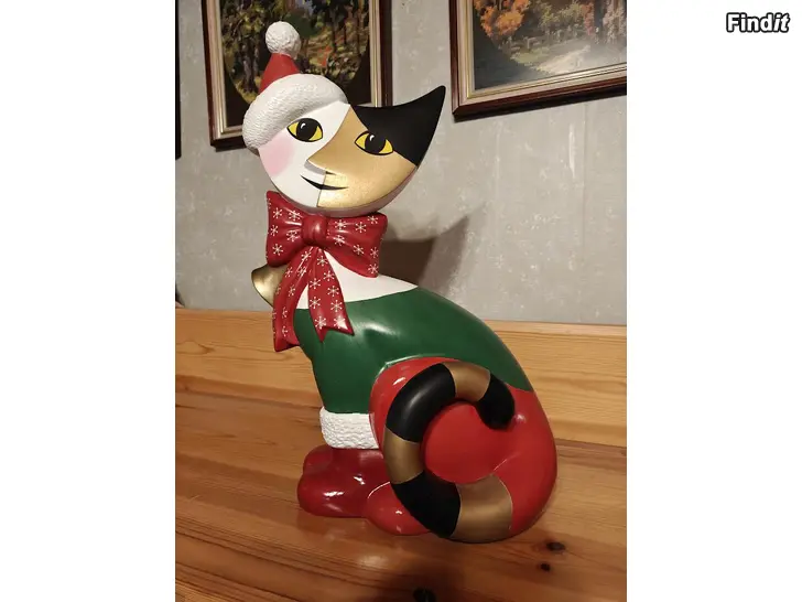 Säljes Porslinskatt JULIUS Design Rosina Wachtmeister Juldesign katt