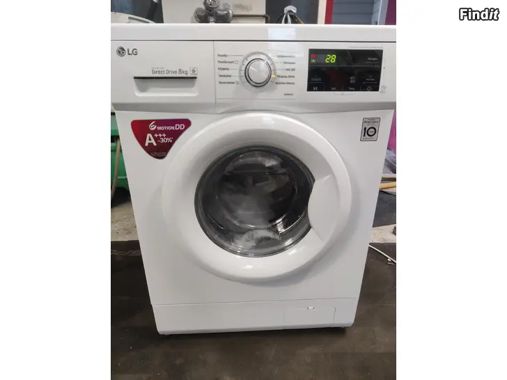 Säljes LG 8kg tvättmaskin, nya lager och axeltätning