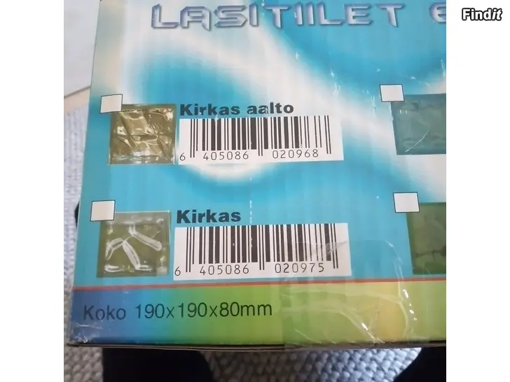 Myydään Lasitiiliä  4kpl