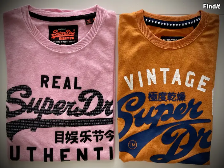 Myydään Superdry t-paita 2 kpl, käyttämättömät