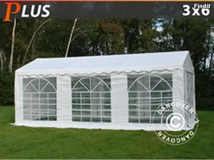 Säljes Partytält Plus 3 x 6 m PE Vit 3900