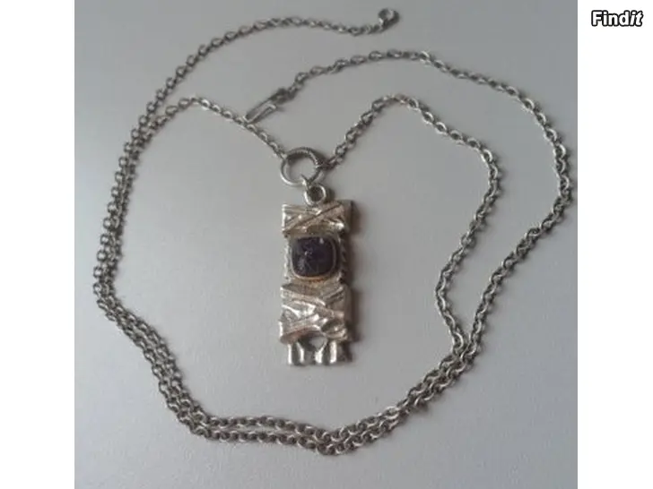 Myydään Kelo ametisti riipus Hopea P. Sarpaneva v.1970