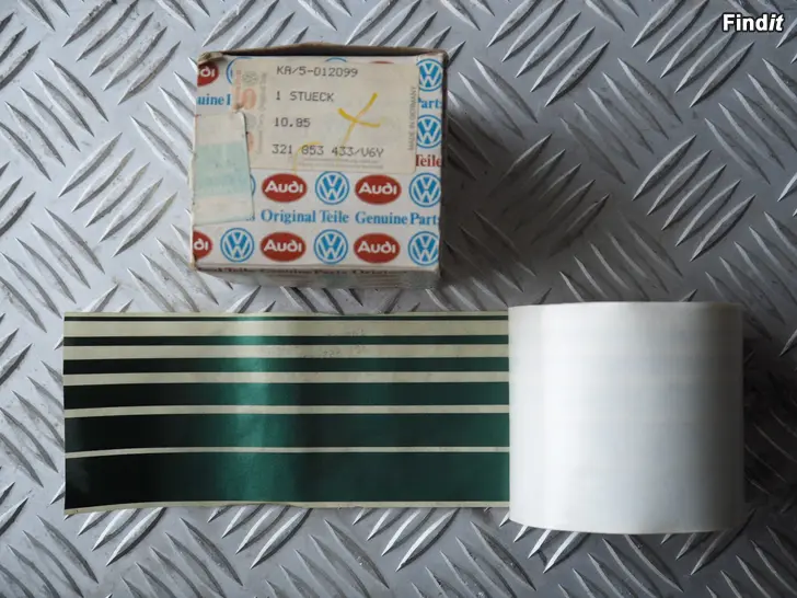 Säljes Volkswagen varaosa 1985 Audi koristeteippisarja Zierstreifen 321853433 / U6Y
