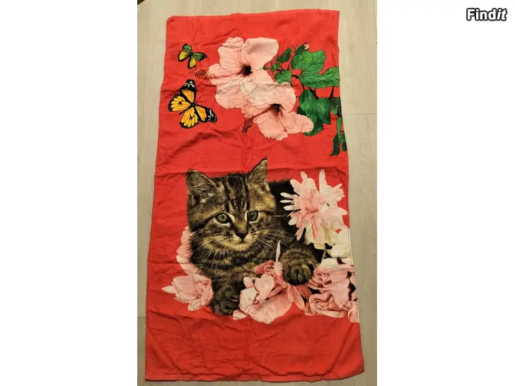 Myydään Kissa kylpypyyhe