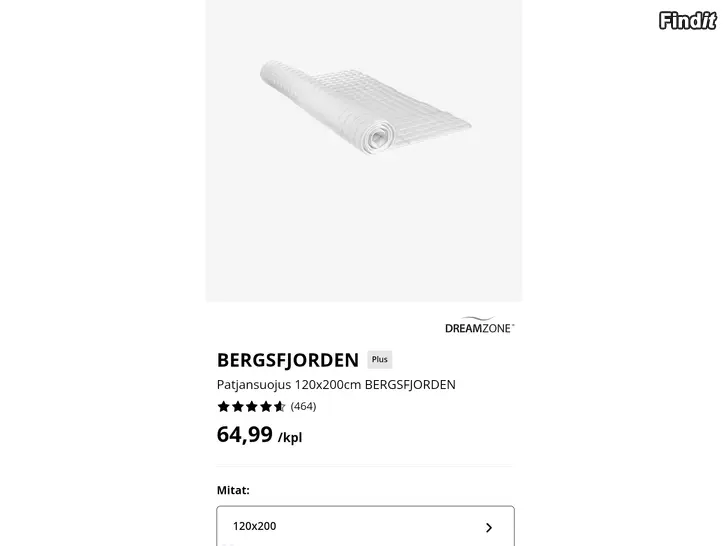 Säljes NYTT madrass skydd 120 x 200 cm